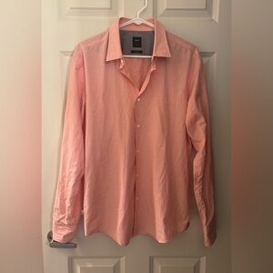 Boss by Hugo Boss Slim Fit 100% Cotton Button Down, Size L